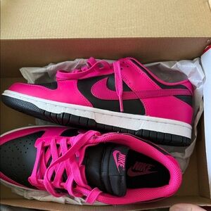 Nike Kids Vibrant Pink and Black Sneakers